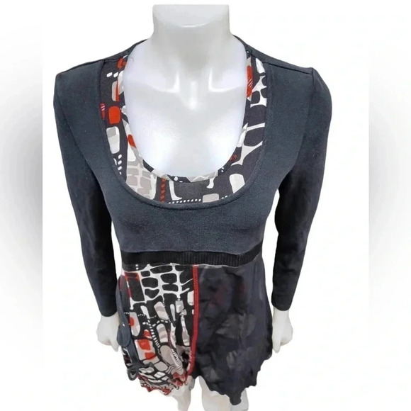 Joseph Ribkoff Long Sleeve Scoop  Neck Dress Tunic Size 10 - Picture 2 of 10